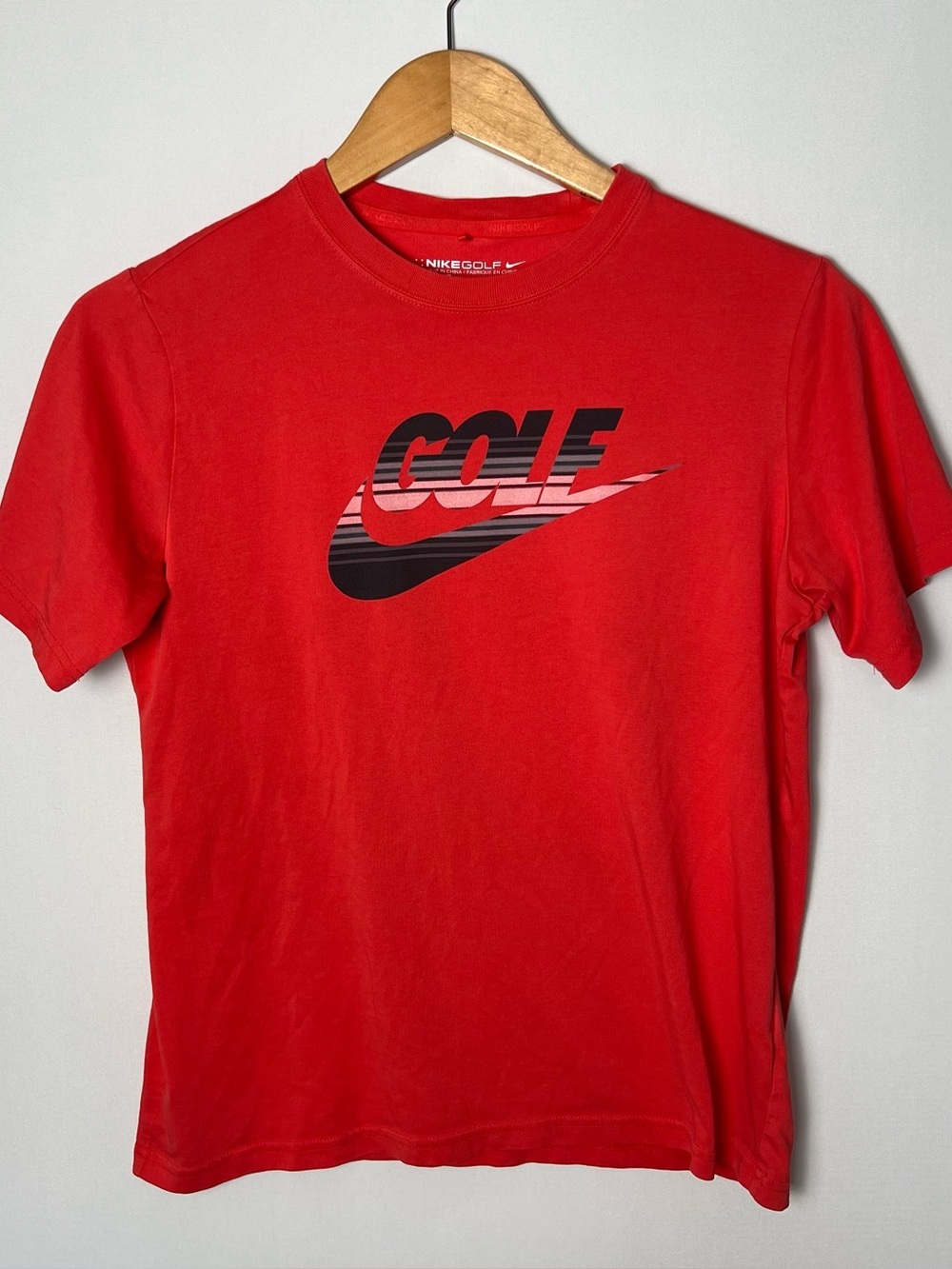 Nike Women’s Red Golf Short Sleeve Tee Shirt Large Loose Fit
